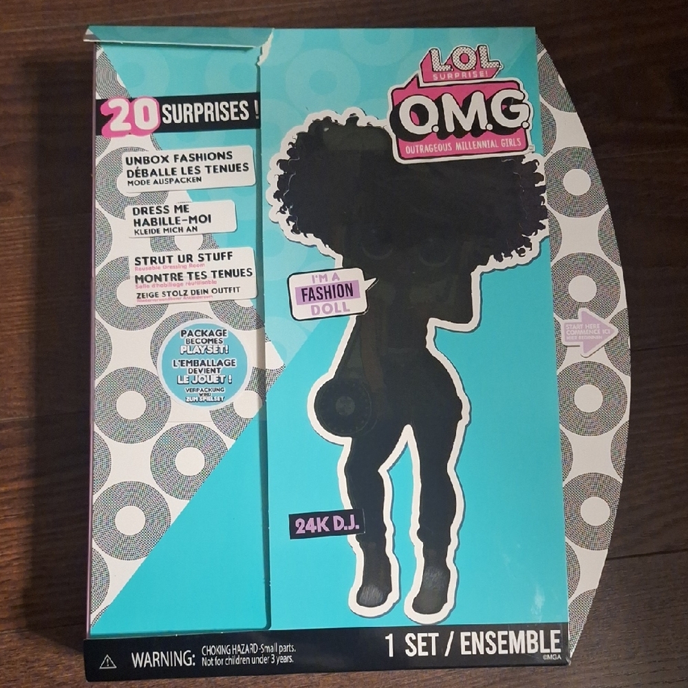 L.O.L. Surprise! OMG Fashion Doll - 24K D.J. with Blue and Pink Accents